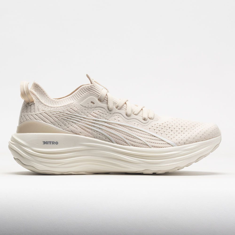 040230_3 Puma ForeverRun NITRO Knit Womens Alpine Snow/Warm White - Image 1