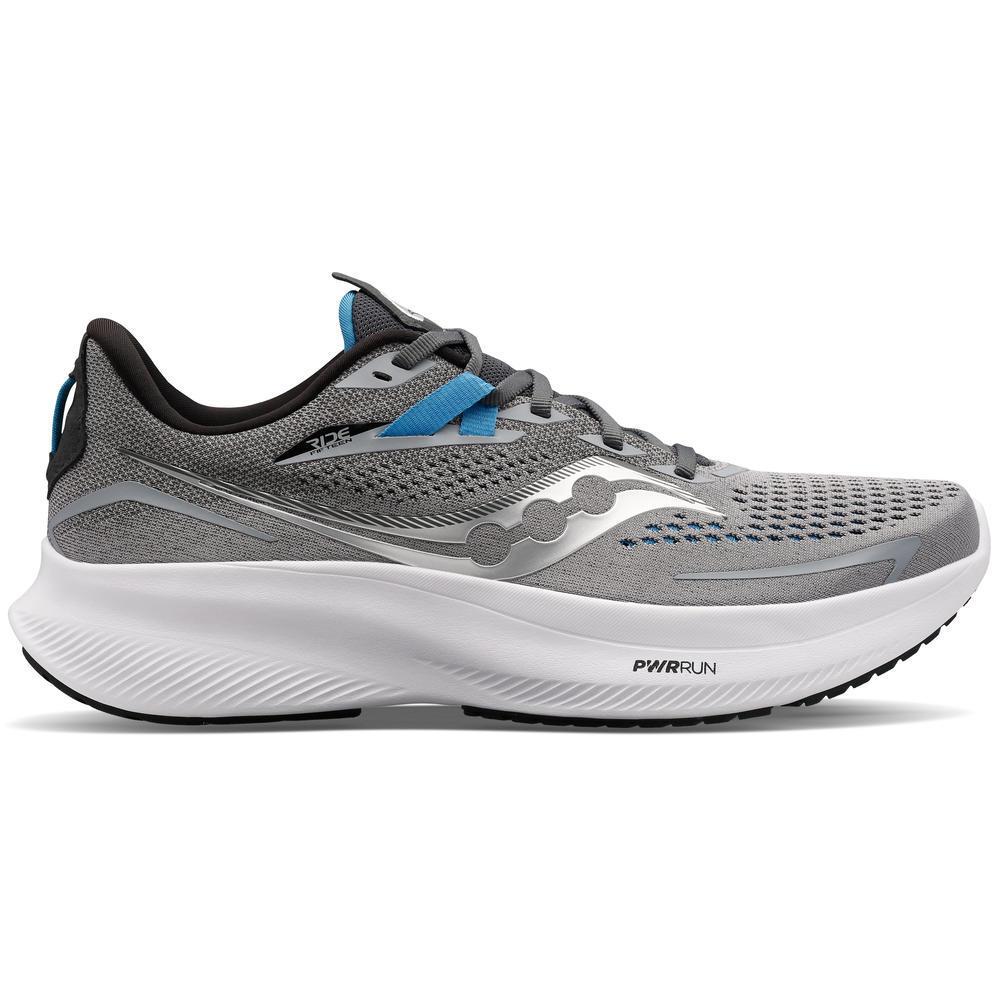 35206-ALLOYTOPAZ-l Men's Saucony Ride 15 (Wide) - Image 1