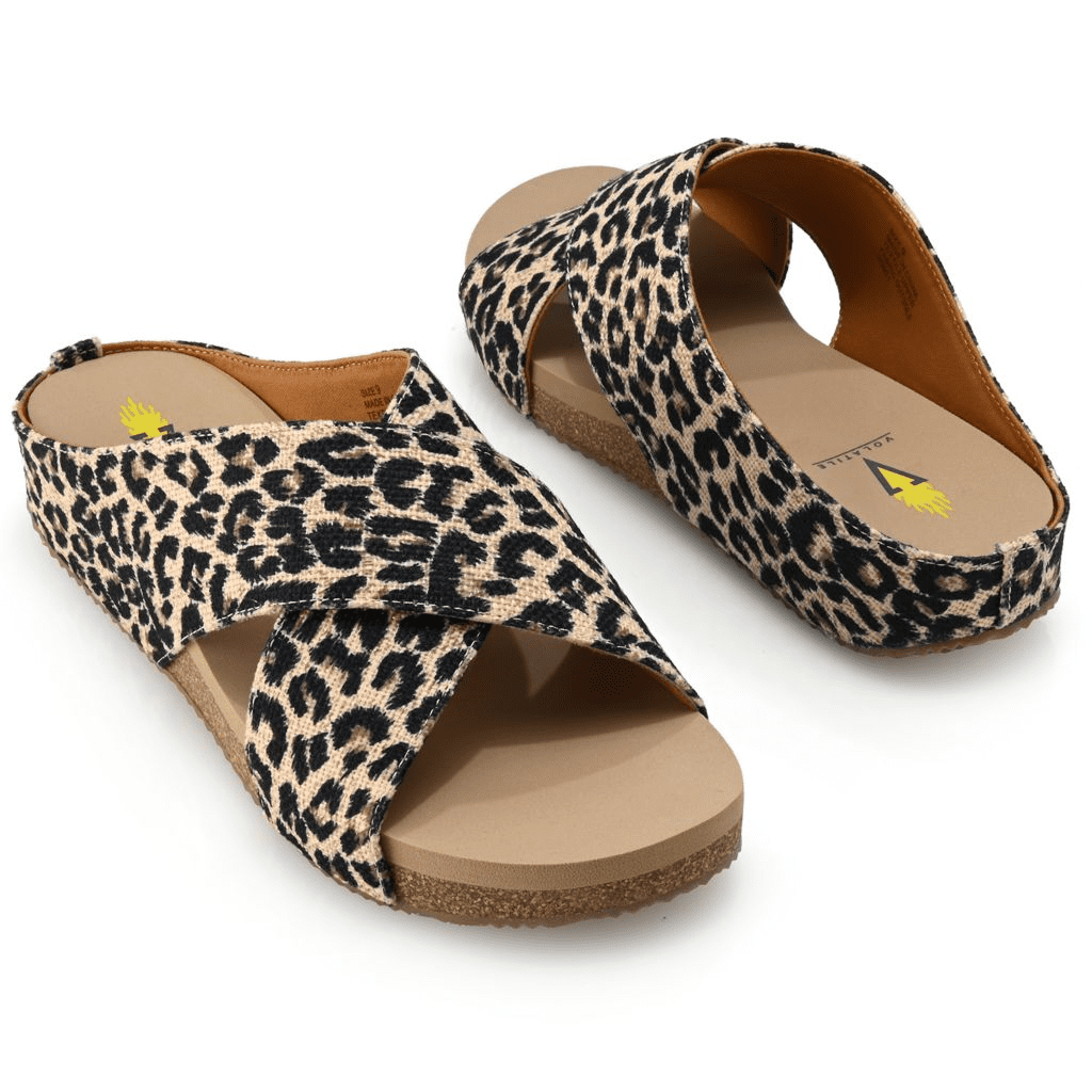 S475913-13072-00017 Volatile Ablette Ultra Comfort Slip-on Crisscross Slides - Image 1