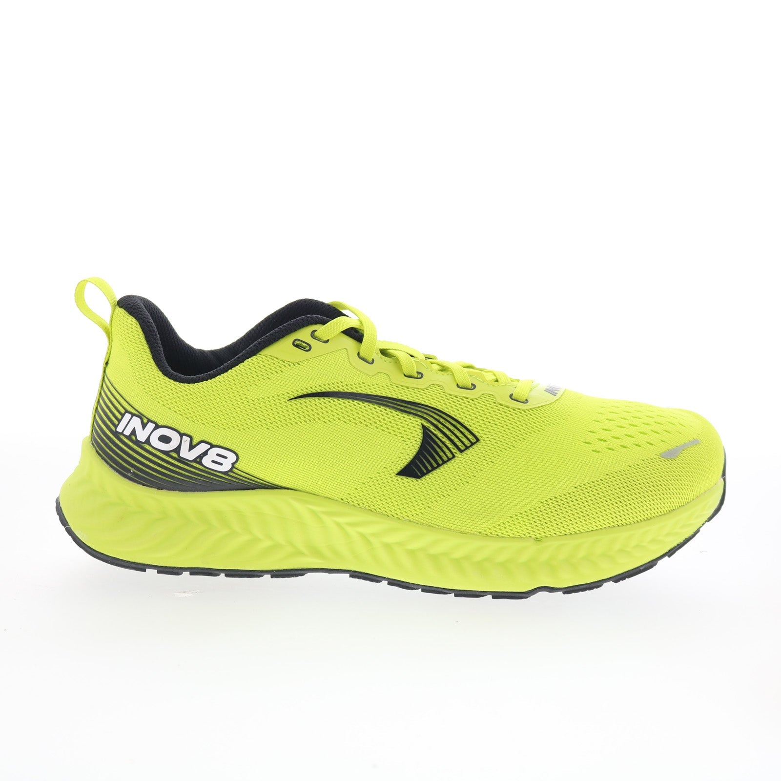 001281-lmbkwh_roadfly_lime_black_white_01_de608a77-267d-449e-9782-2d3fab5cc11b Inov-8 RoadFly 001281-LMBKWH Mens Green Wide Canvas Athletic Running Shoes - Image 1