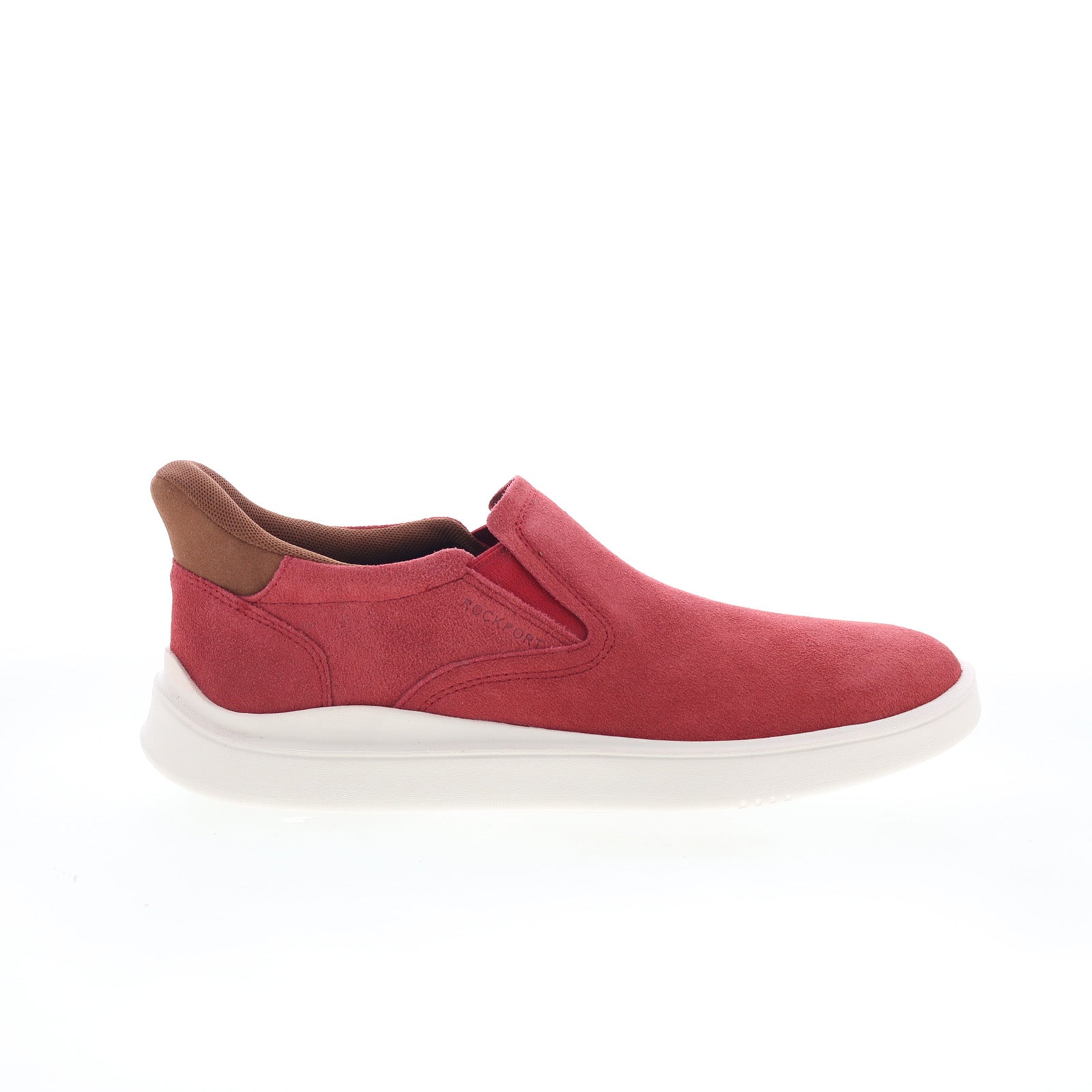 rmtristens_light_red_01_440cc55e-53d5-4bfd-adba-8971051b354e Rockport Tristens RMTRISTENS Mens Red Wide Suede Lifestyle Sneakers Shoes - Image 1